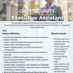 Job Vacancies – Executive Assistant and Junior Accountant