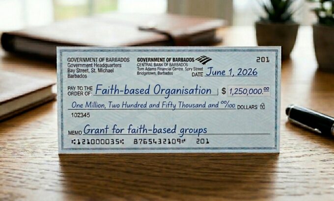 Grant cheque for FBO